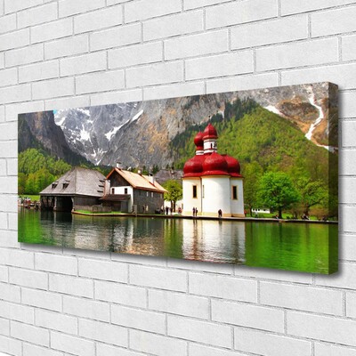 Canvas Kunstdruck Gebirge Baum Zuhause Landschaft