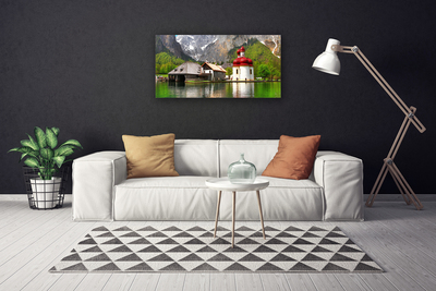 Canvas Kunstdruck Gebirge Baum Zuhause Landschaft