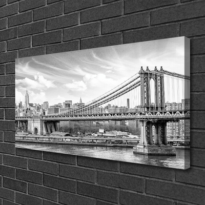 Canvas Kunstdruck Brücke Architektur