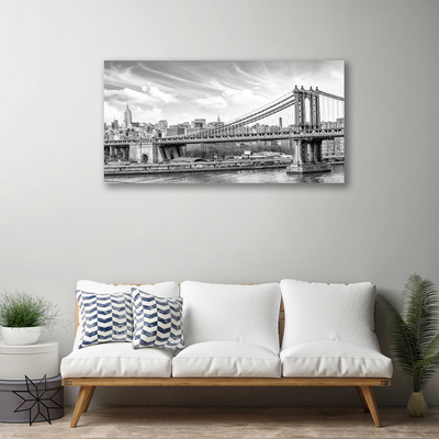 Canvas Kunstdruck Brücke Architektur