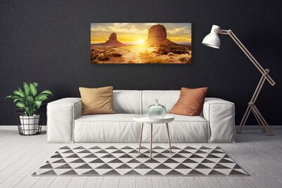 Canvas Kunstdruck Wüste Sonne Landschaft