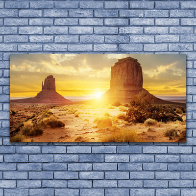 Canvas Kunstdruck Wüste Sonne Landschaft