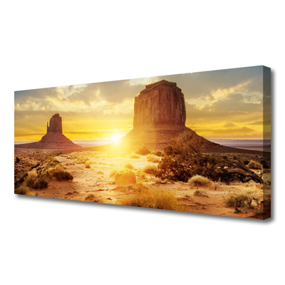 Canvas Kunstdruck Wüste Sonne Landschaft