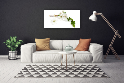 Canvas Kunstdruck Blumen Zweig Natur