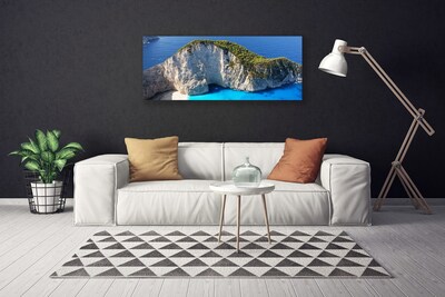 Canvas Kunstdruck Gestein Meer Landschaft