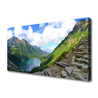 Canvas Kunstdruck Gebirge Landschaft