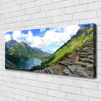 Canvas Kunstdruck Gebirge Landschaft