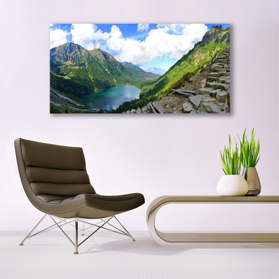 Canvas Kunstdruck Gebirge Landschaft