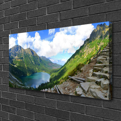 Canvas Kunstdruck Gebirge Landschaft