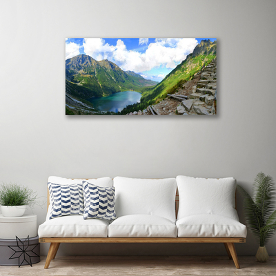 Canvas Kunstdruck Gebirge Landschaft