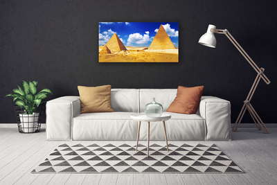 Canvas Kunstdruck Wüste Pyramiden Landschaft