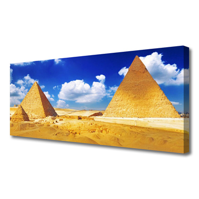 Canvas Kunstdruck Wüste Pyramiden Landschaft