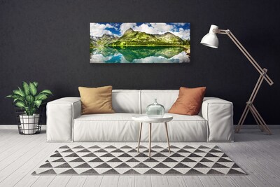 Canvas Kunstdruck Gebirge See Landschaft