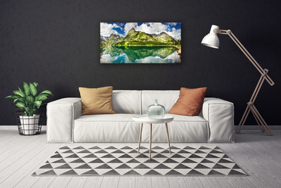 Canvas Kunstdruck Gebirge See Landschaft