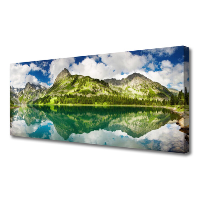 Canvas Kunstdruck Gebirge See Landschaft