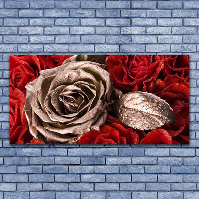 Canvas Kunstdruck Roses Pflanzen