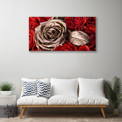 Canvas Kunstdruck Roses Pflanzen