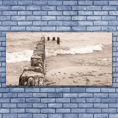 Canvas Kunstdruck Meer Strand Architektur