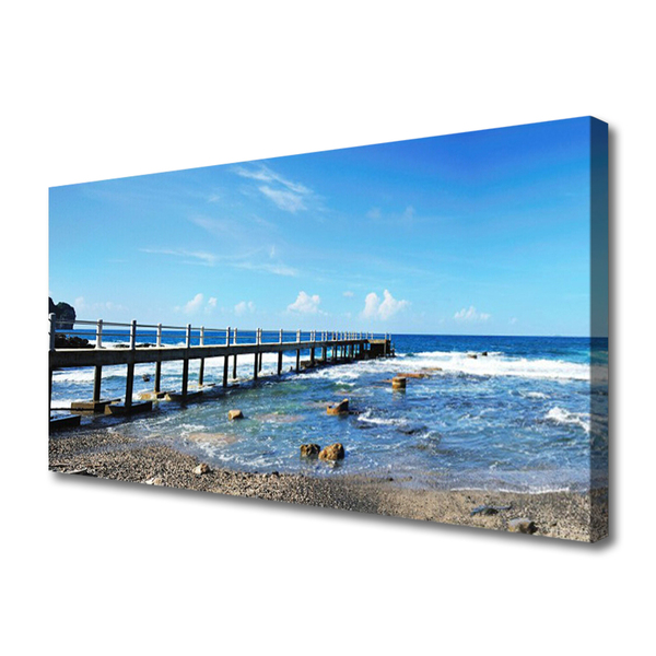 Canvas Kunstdruck Meer Strand Landschaft