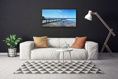 Canvas Kunstdruck Meer Strand Landschaft