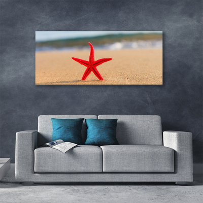 Canvas Kunstdruck Strand Seestern Kunst