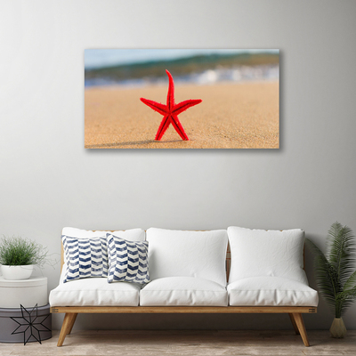 Canvas Kunstdruck Strand Seestern Kunst