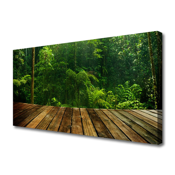 Canvas Kunstdruck Wald Natur