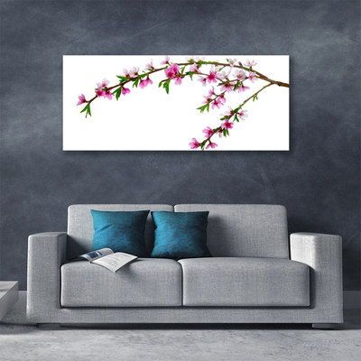 Canvas Kunstdruck Zweig Blumen Natur