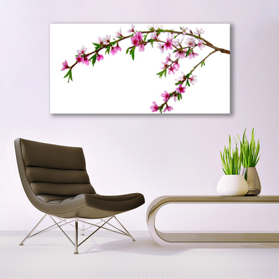 Canvas Kunstdruck Zweig Blumen Natur