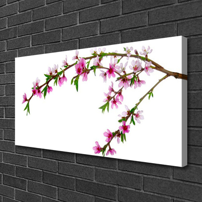 Canvas Kunstdruck Zweig Blumen Natur