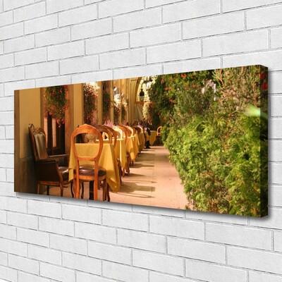 Canvas Kunstdruck Restaurant Architektur