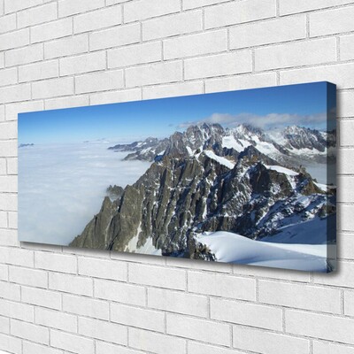 Canvas Kunstdruck Gebirge Nebel Landschaft