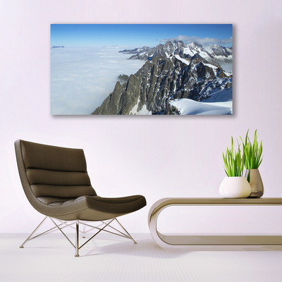 Canvas Kunstdruck Gebirge Nebel Landschaft