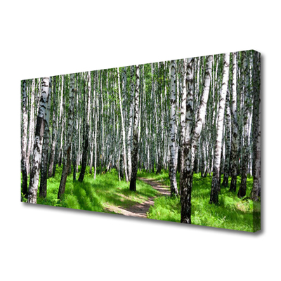 Canvas Kunstdruck Bäume Gras Natur