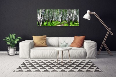 Canvas Kunstdruck Bäume Gras Natur