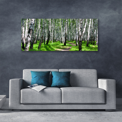 Canvas Kunstdruck Bäume Gras Natur