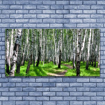Canvas Kunstdruck Bäume Gras Natur