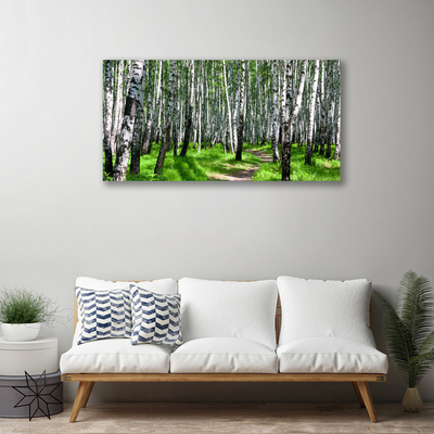 Canvas Kunstdruck Bäume Gras Natur