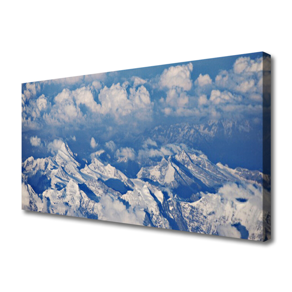 Canvas Kunstdruck Gebirge Wolken Landschaft