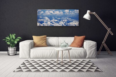 Canvas Kunstdruck Gebirge Wolken Landschaft