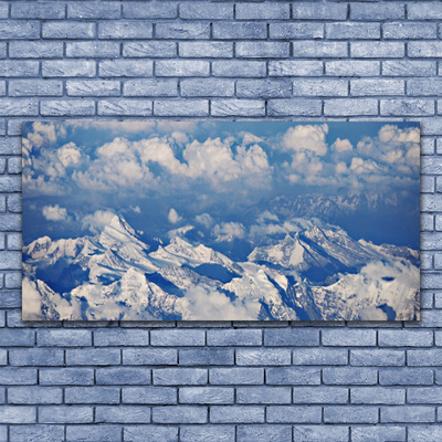 Canvas Kunstdruck Gebirge Wolken Landschaft