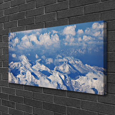 Canvas Kunstdruck Gebirge Wolken Landschaft