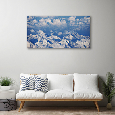 Canvas Kunstdruck Gebirge Wolken Landschaft