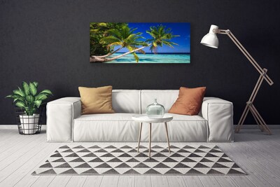 Canvas Kunstdruck Palmen Meer Landschaft