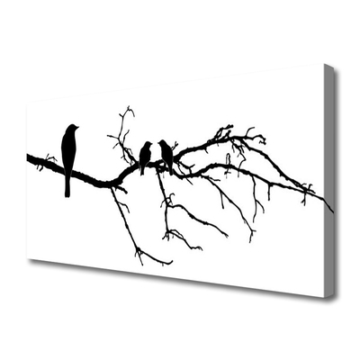Canvas Kunstdruck Vögel Zweig Kunst