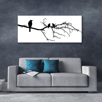 Canvas Kunstdruck Vögel Zweig Kunst