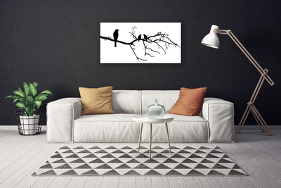 Canvas Kunstdruck Vögel Zweig Kunst