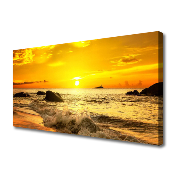 Canvas Kunstdruck Meer Strand Landschaft