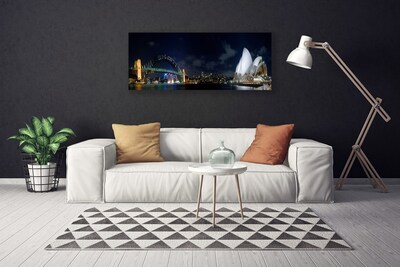 Canvas Kunstdruck Sydney Brücke Stadt Architektur