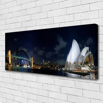 Canvas Kunstdruck Sydney Brücke Stadt Architektur